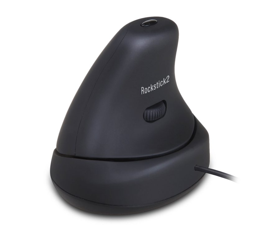 Rockstick2 ambidextrous vertical mouse with rocking base